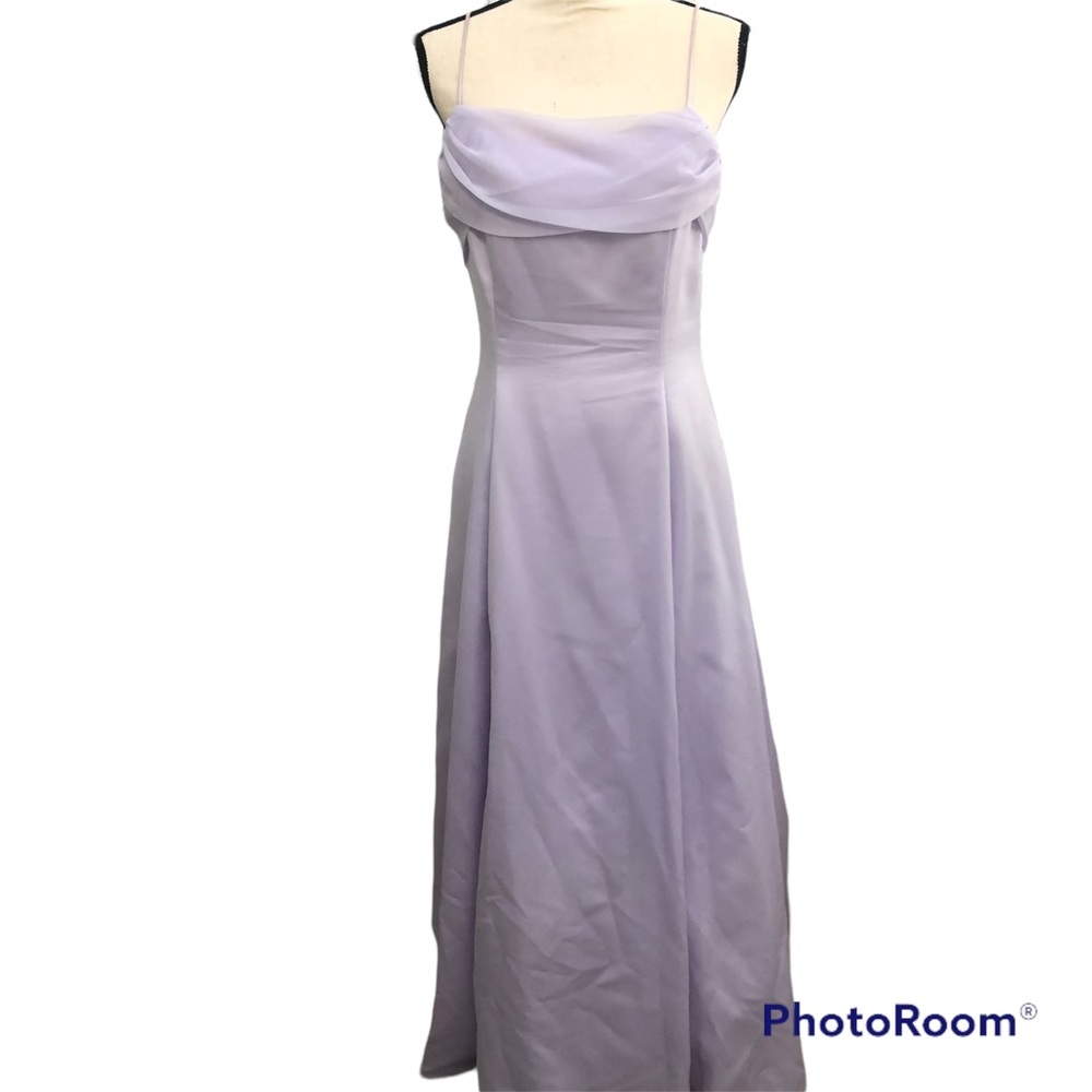 CACHE size 10 lavender color formal long a line dress